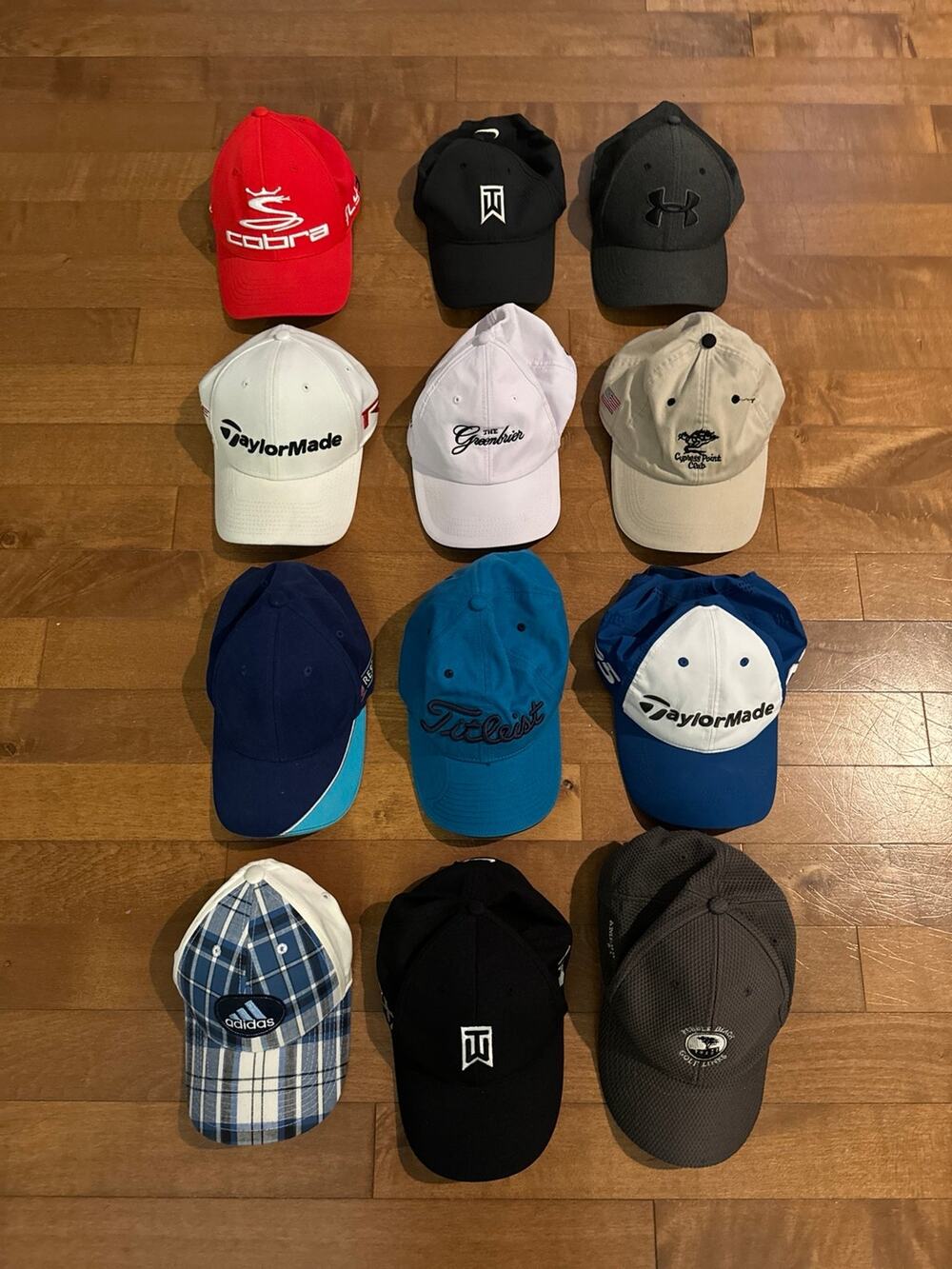 Cobra, Nike, Adidas Golf baseball hat bundle of 13 hats